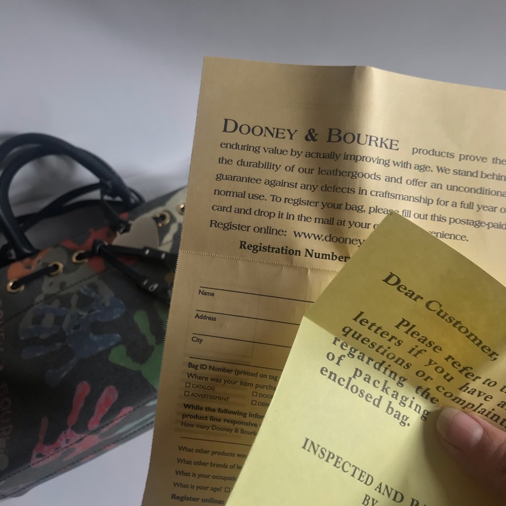 Dooney & Bourke Handprint Satchel View 4